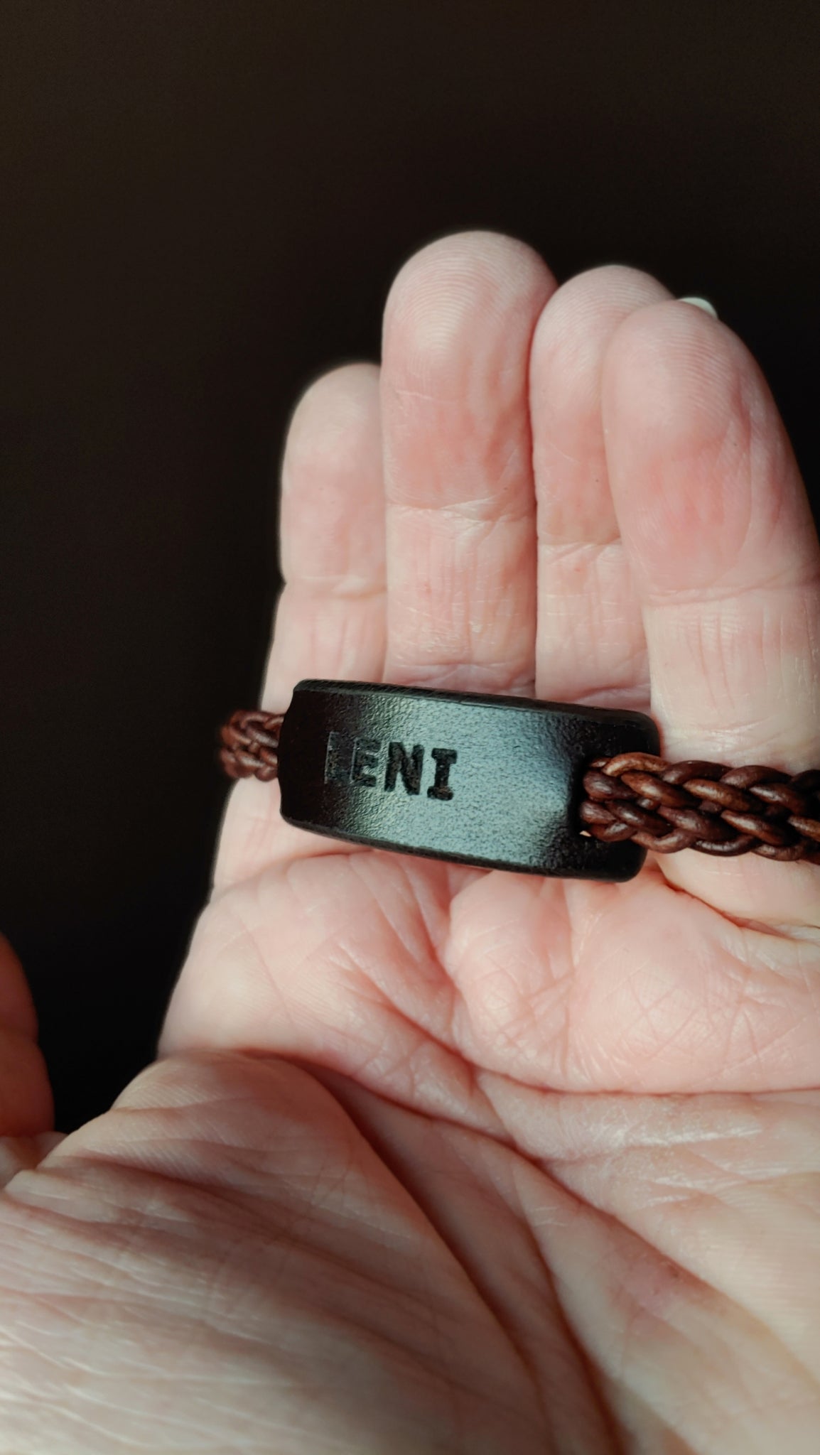 Identity Braided Leather Bracelet