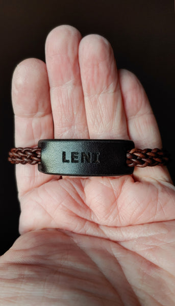 Identity Braided Leather Bracelet