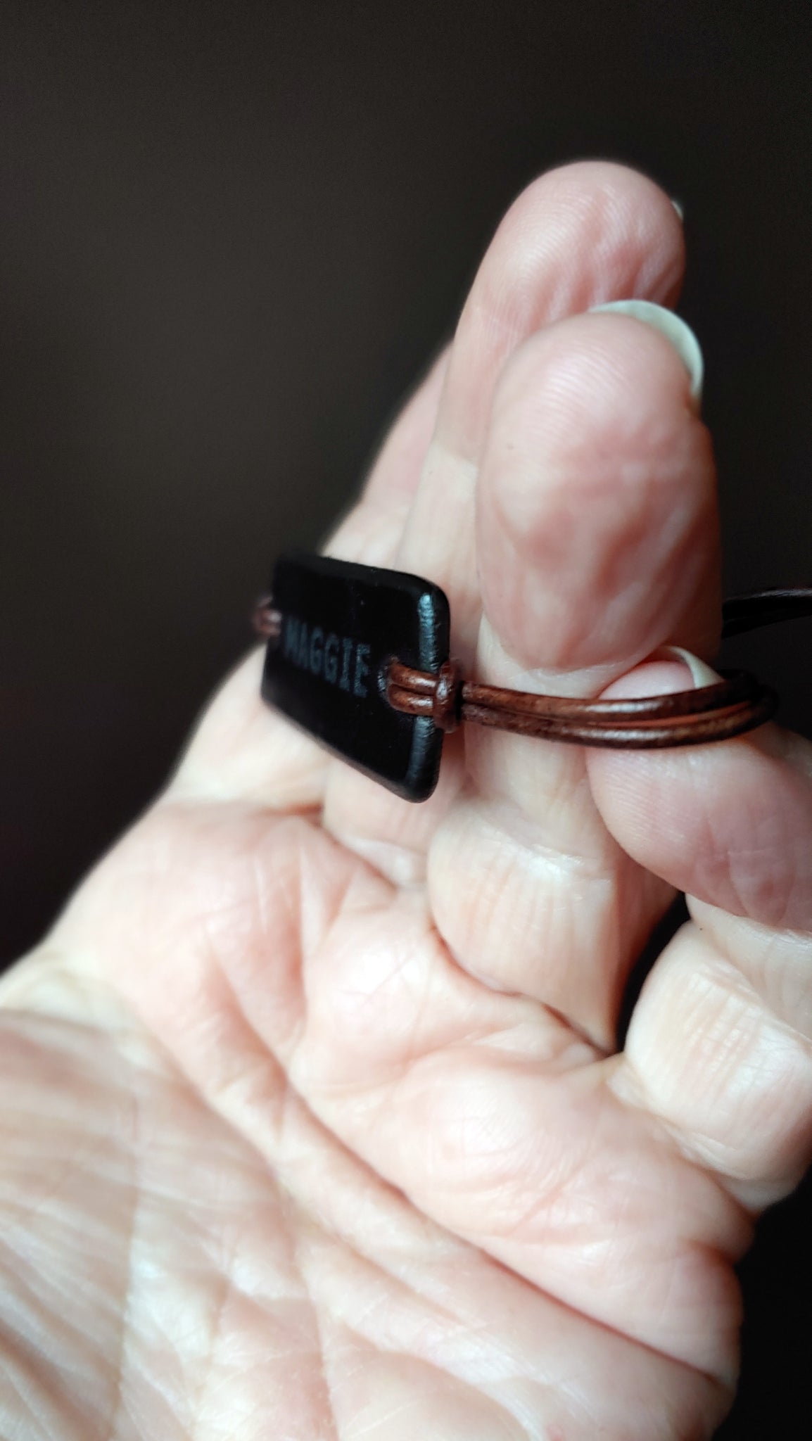 Identity Corded Leather Bracelet