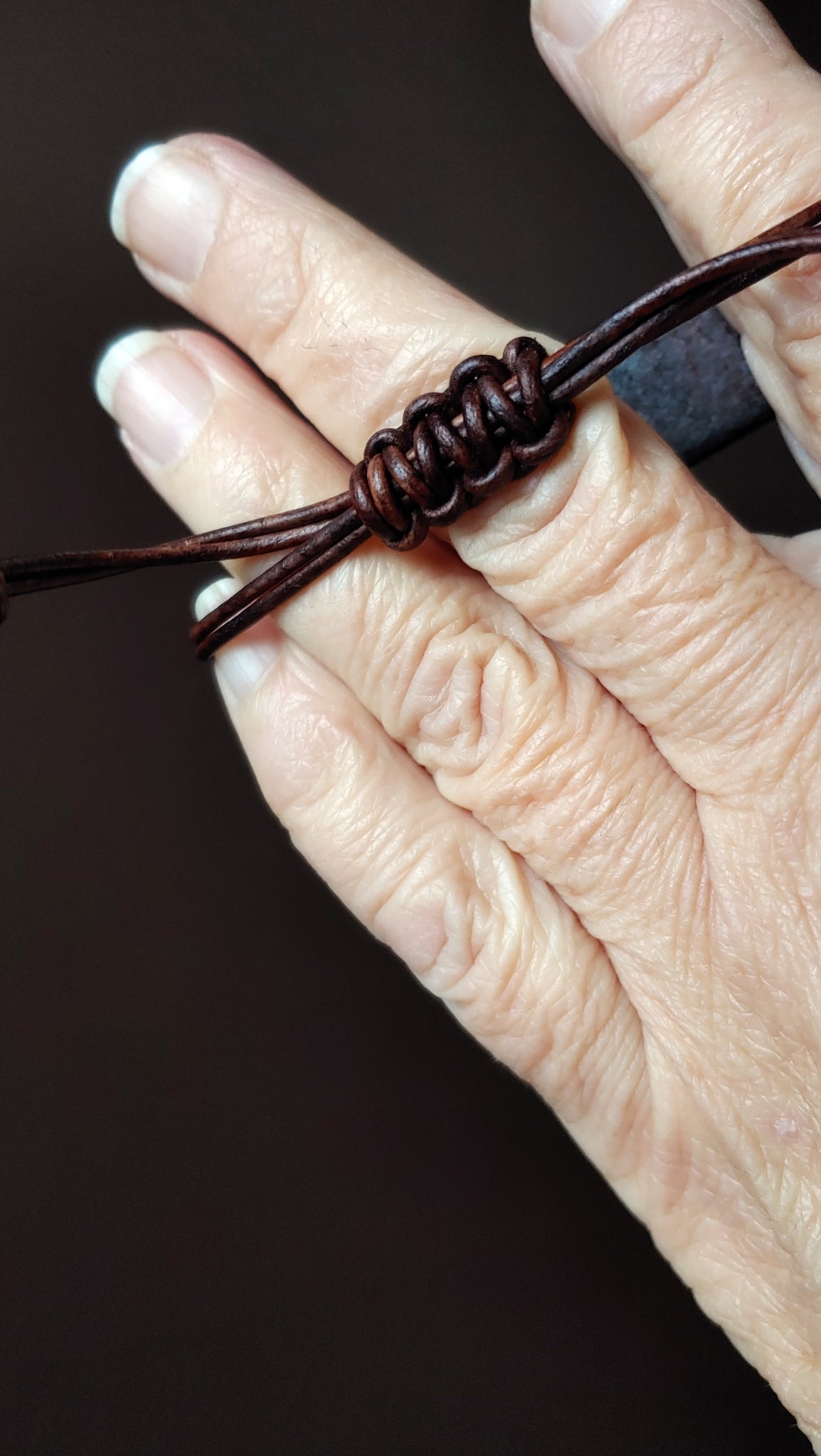 Identity Corded Leather Bracelet