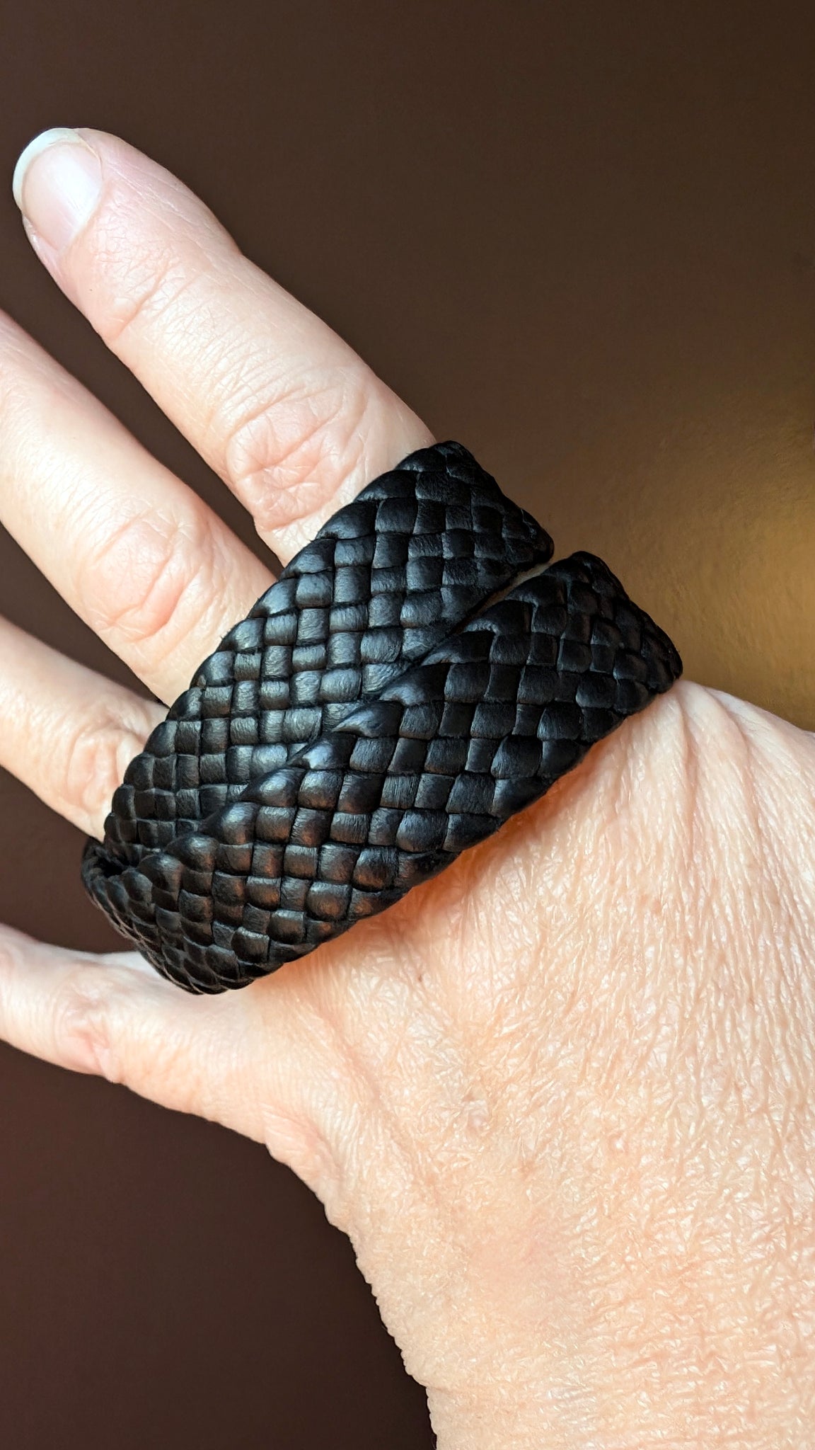 Amari Double Wrap Braided Leather Bracelet - SS1077DW