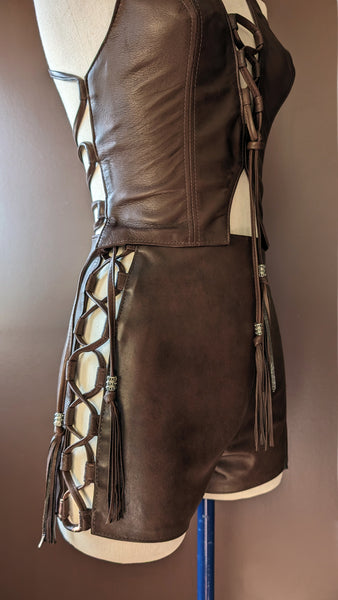 【YOURNUS】Stage Leather Short Padding Tannus Armour Tire Liners