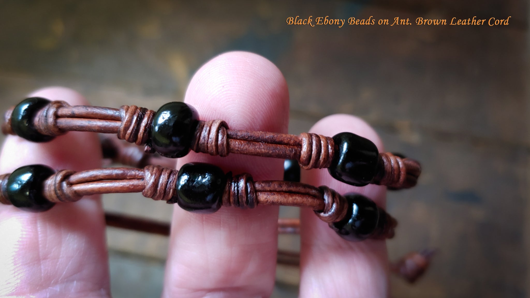 Chuma Leather Bracelet w/ Leather Toggle Button & Loop Clasp - CB1111