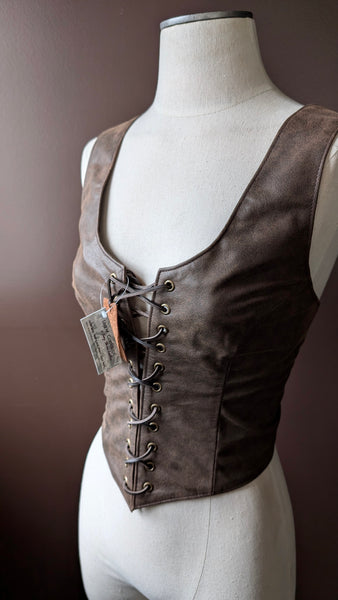 トップス S cow lace up vest Theredthread THEREDTHREAD / ザレッドスレッド】S cow lace up vest