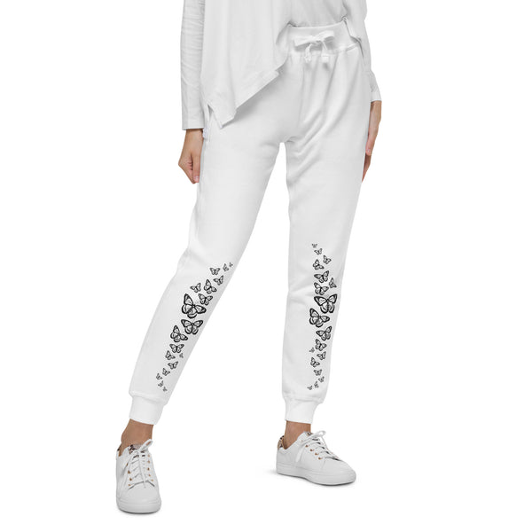 Body Heart & Soul Sweatpants | Butterfly Printed Straight