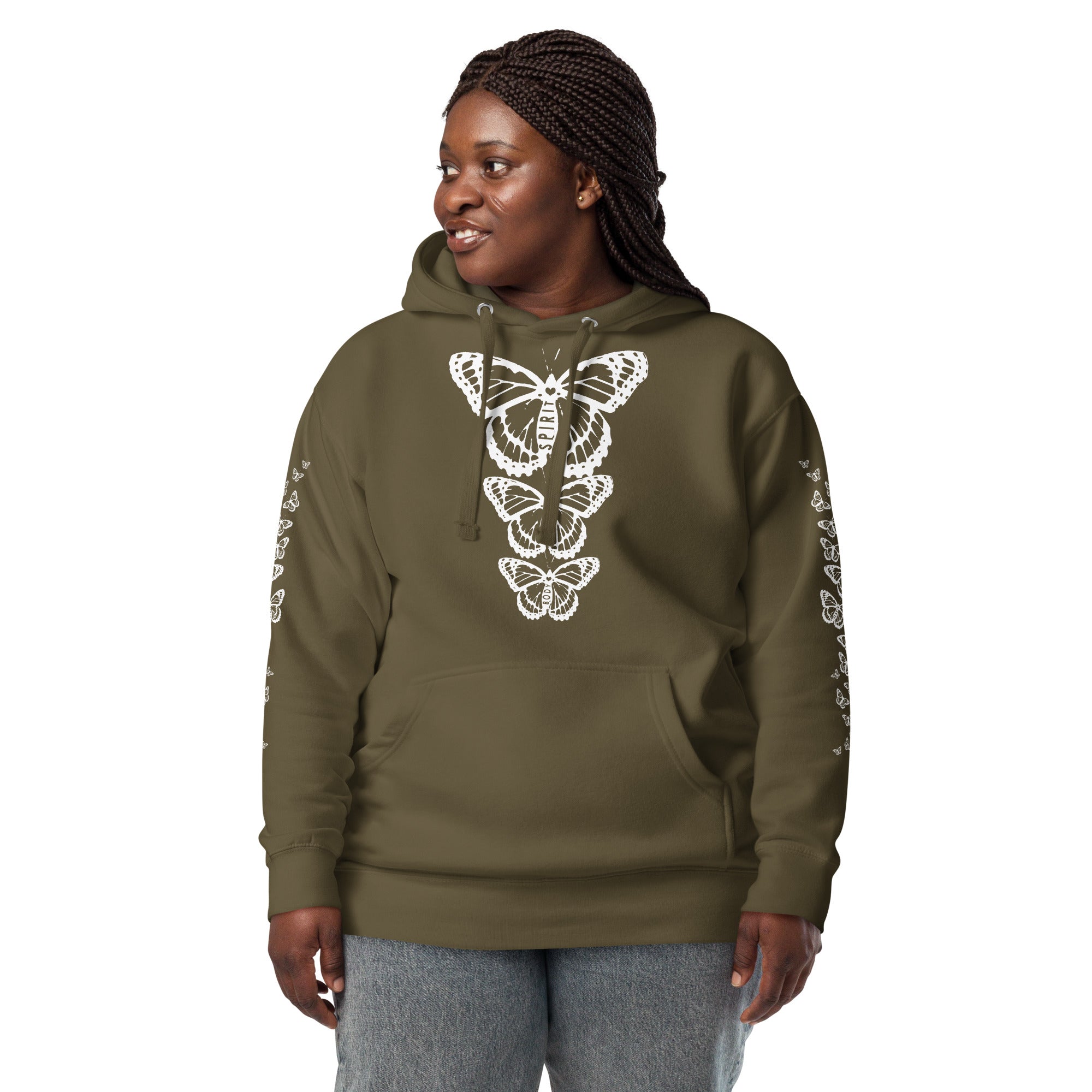Body Mind Spirit Butterfly Unisex Hoodie