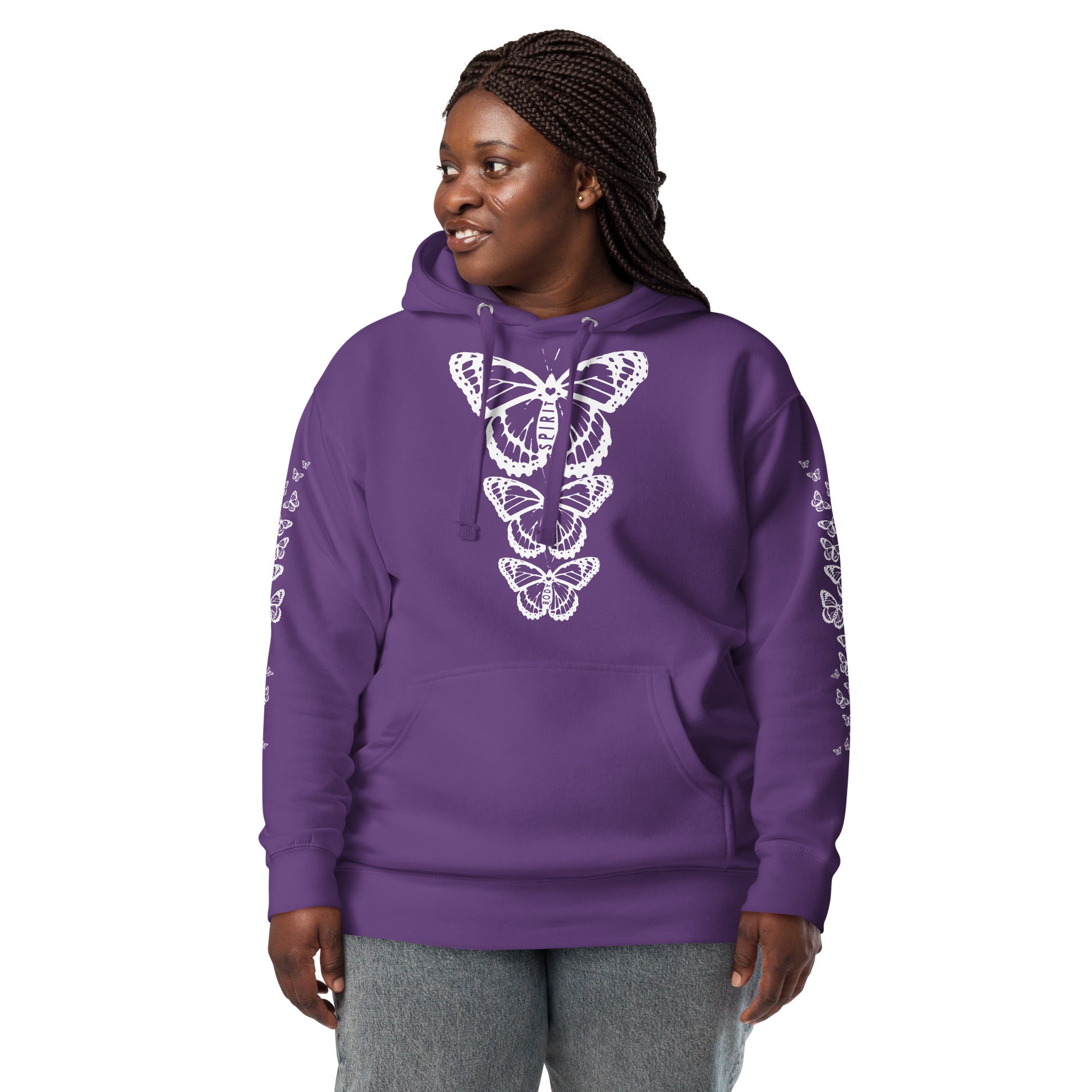 Body Mind Spirit Butterfly Unisex Hoodie