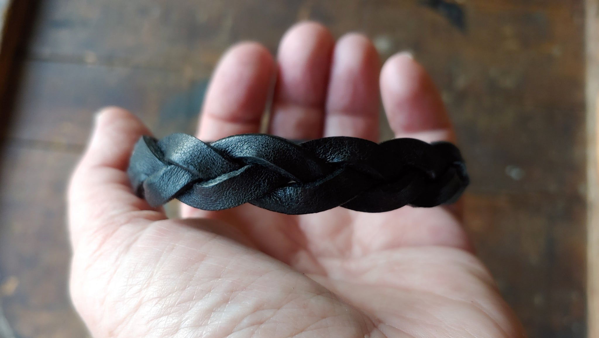 Bo Hand Braided Leather Mystery Bracelet - Trick Braid Bracelet