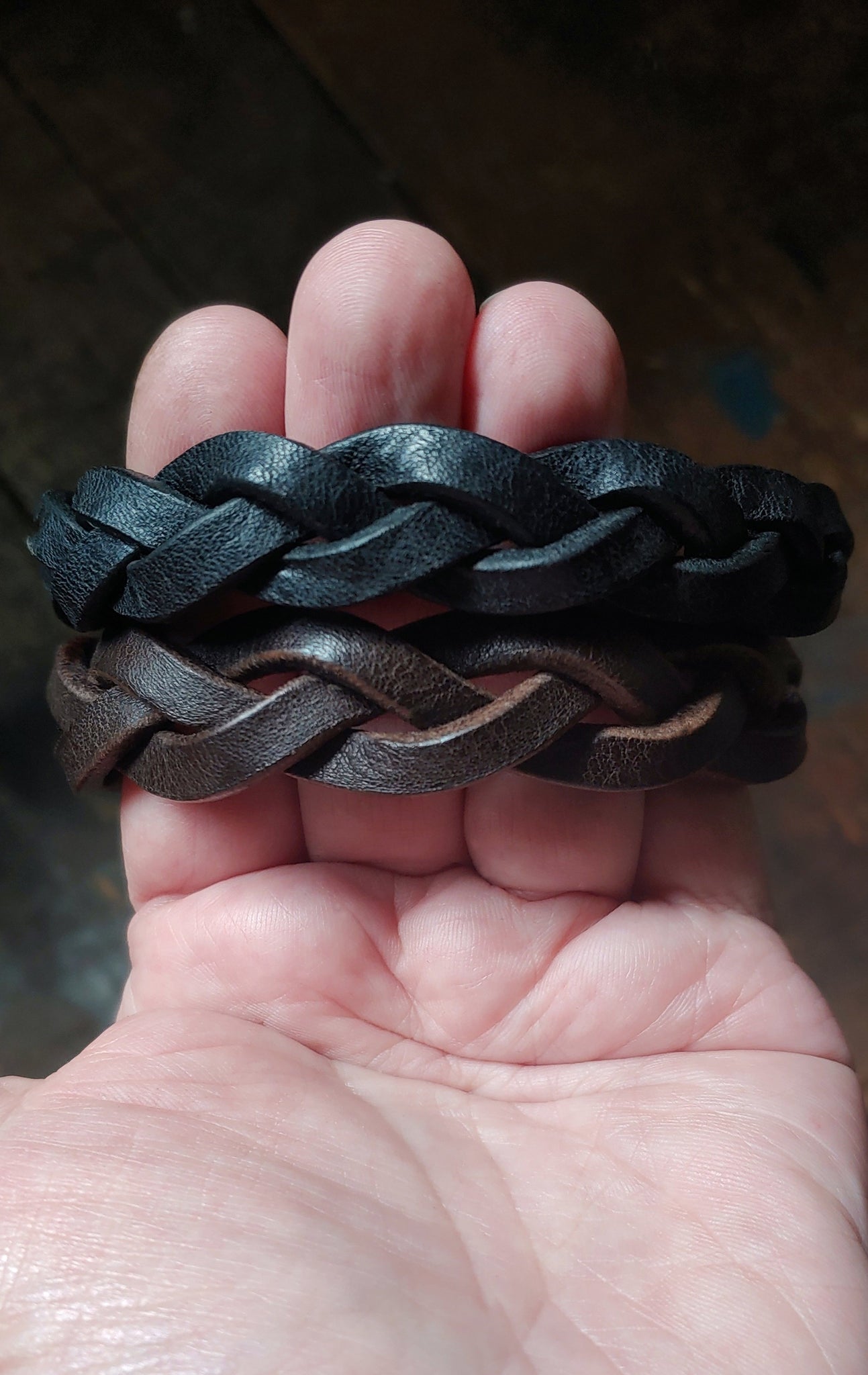 Bo Hand Braided Leather Mystery Bracelet - Trick Braid Bracelet