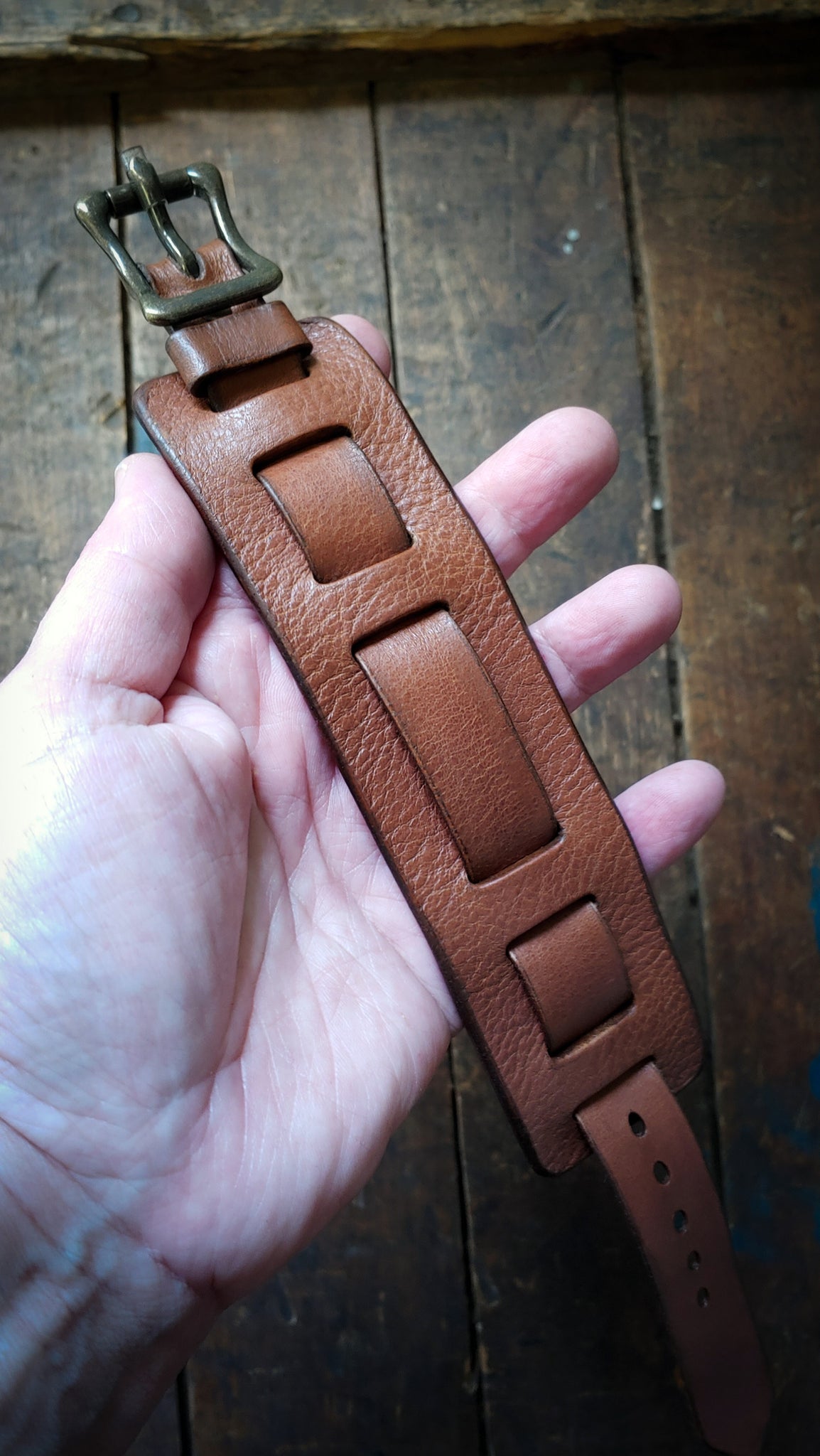 Cliff Booth 2-piece set, BUND Watchband & Leather BRACELET