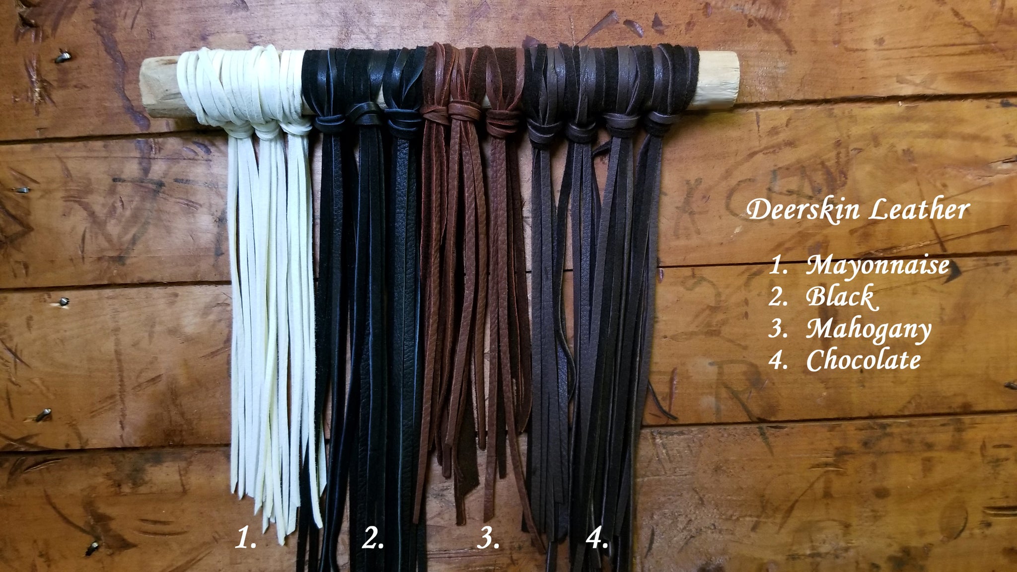 deerskin leather color choices for Abeba Leather Flower Bookmarks