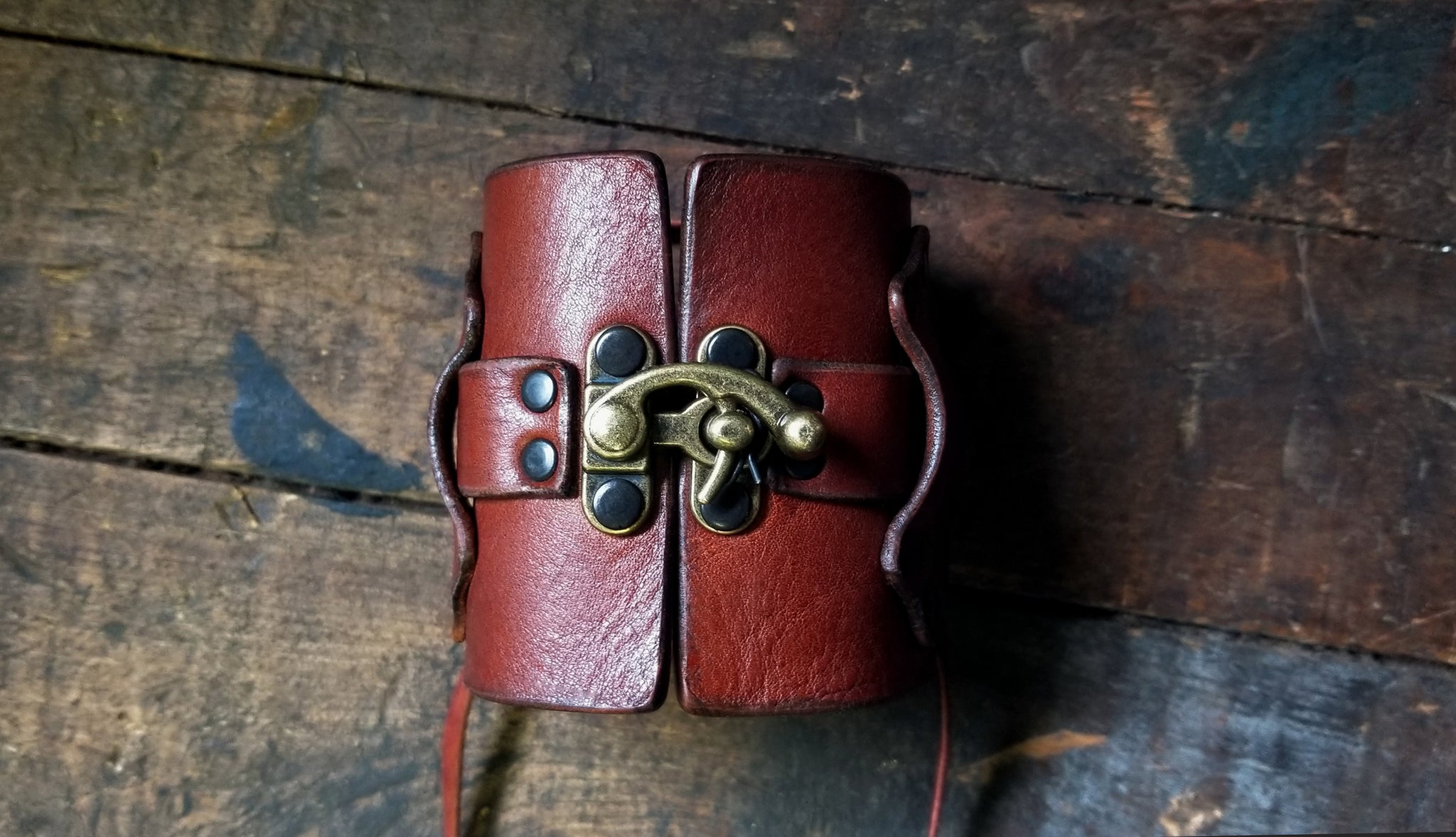 Hook Leather Cuff | Hook & Latch Wide Leather Cuff