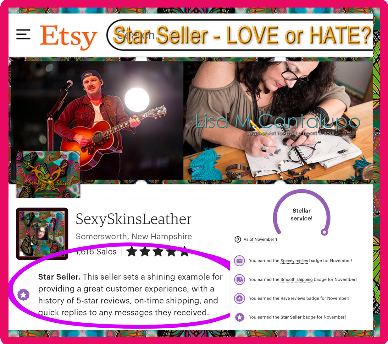 Etsy Star Seller Badge - What Do YOU Think, LOVE or Not So Much?