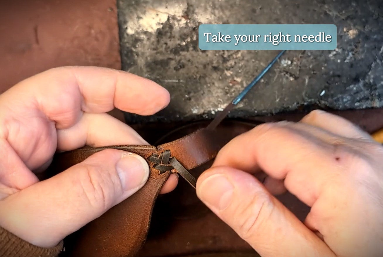 How to Make a Leather Eye Patch (With Ladder Stitch Strap & Miter Joint Construction)