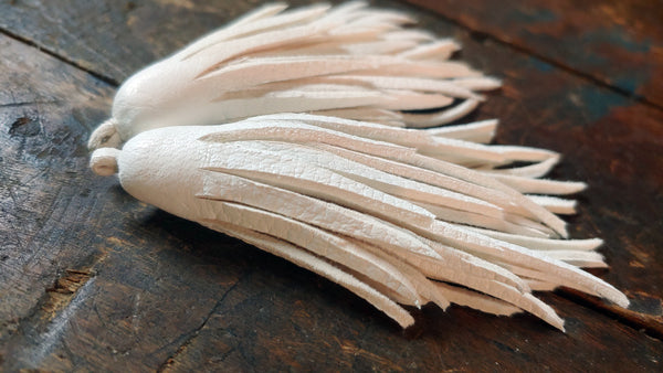 Kimani MINI 4" Long Leather Tassel Earrings