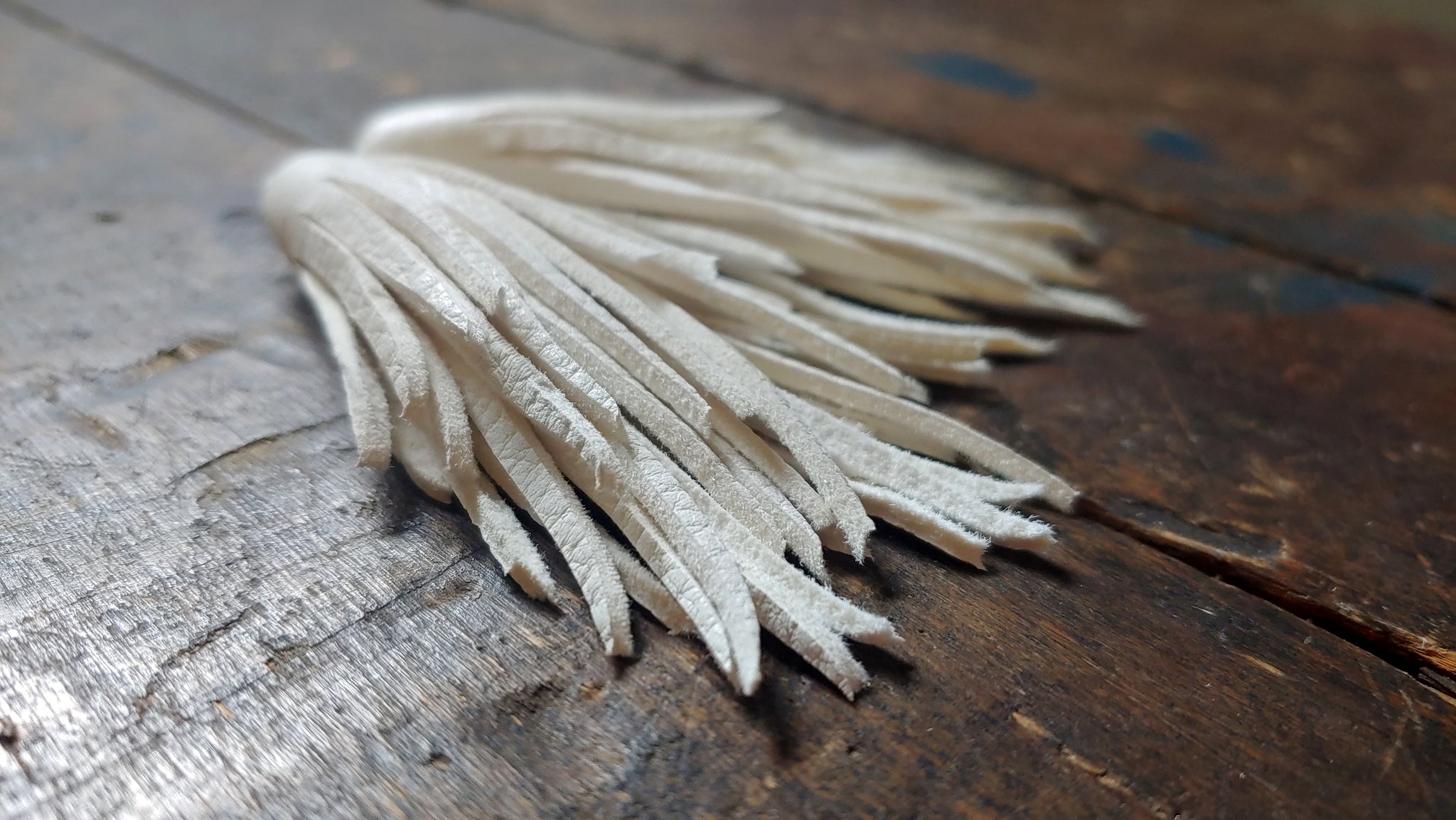 Kimani MINI 4" Long Leather Tassel Earrings