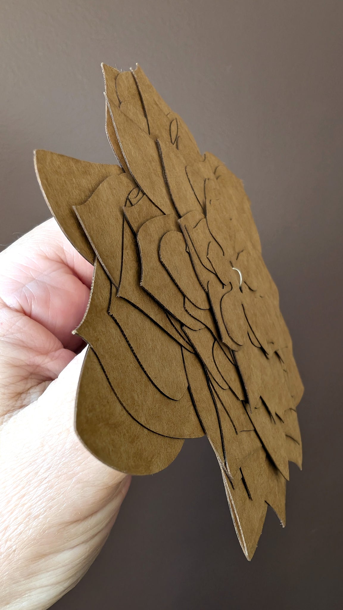 Autumn Rose Leather Flower Templates | Reusable Cardstock Flower Templates