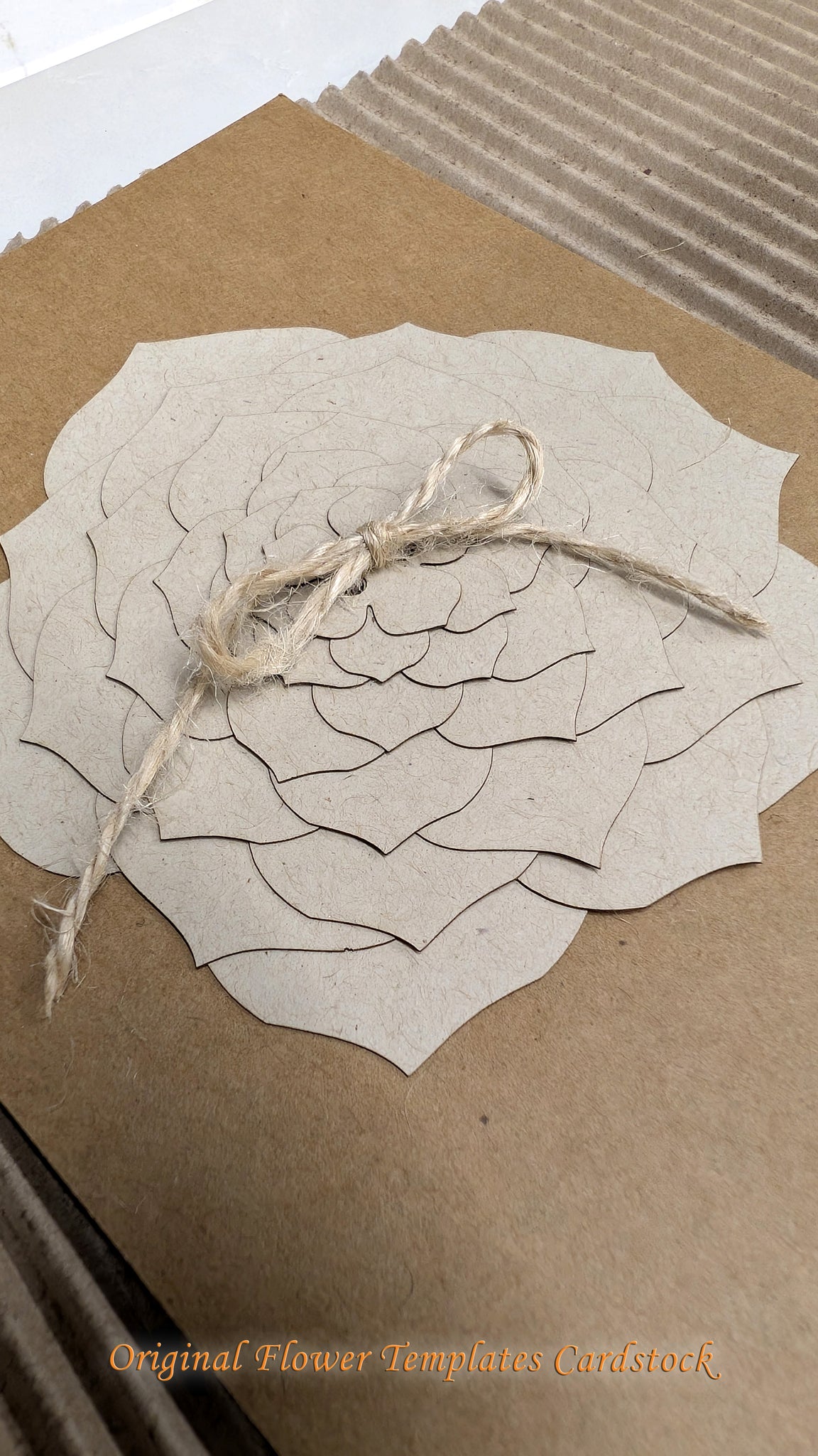 Autumn Rose Leather Flower Templates | Reusable Cardstock Flower Templates