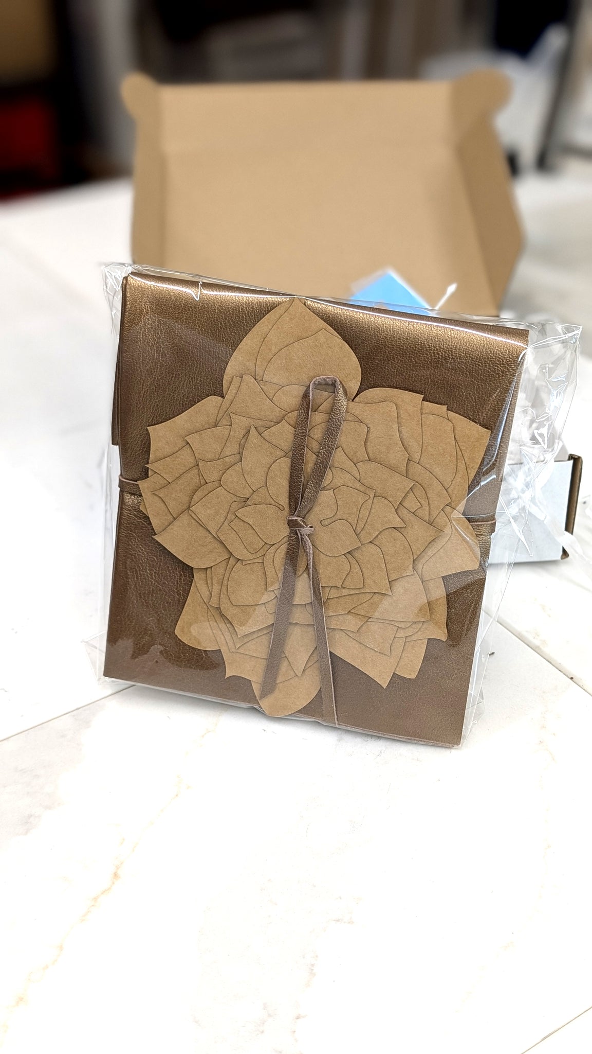 Autumn Rose Leather Flower Making Kit | DIY Craft Kit with Templates, Leather & Stiffening Agent