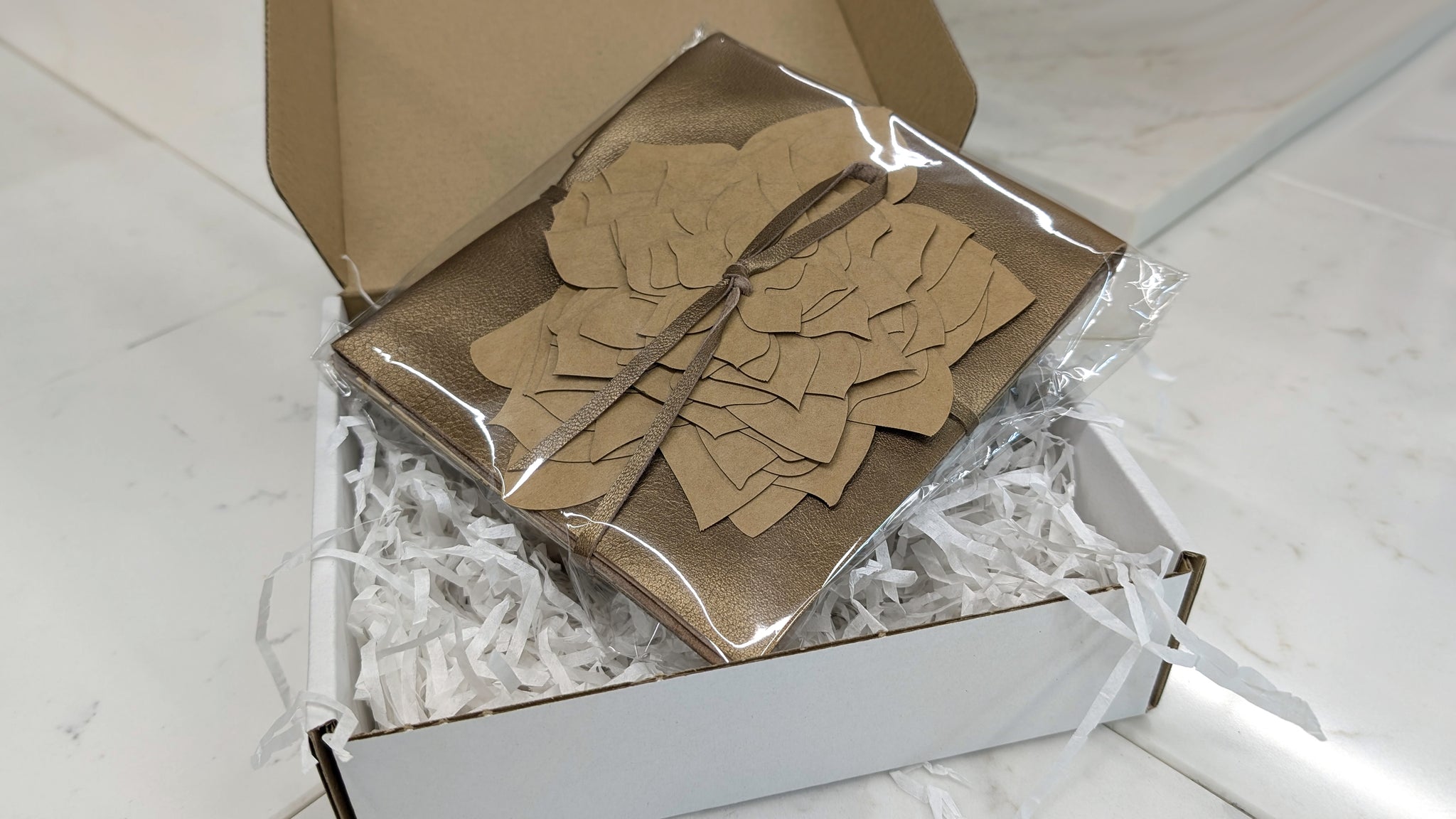 Autumn Rose Leather Flower Making Kit | DIY Craft Kit with Templates, Leather & Stiffening Agent