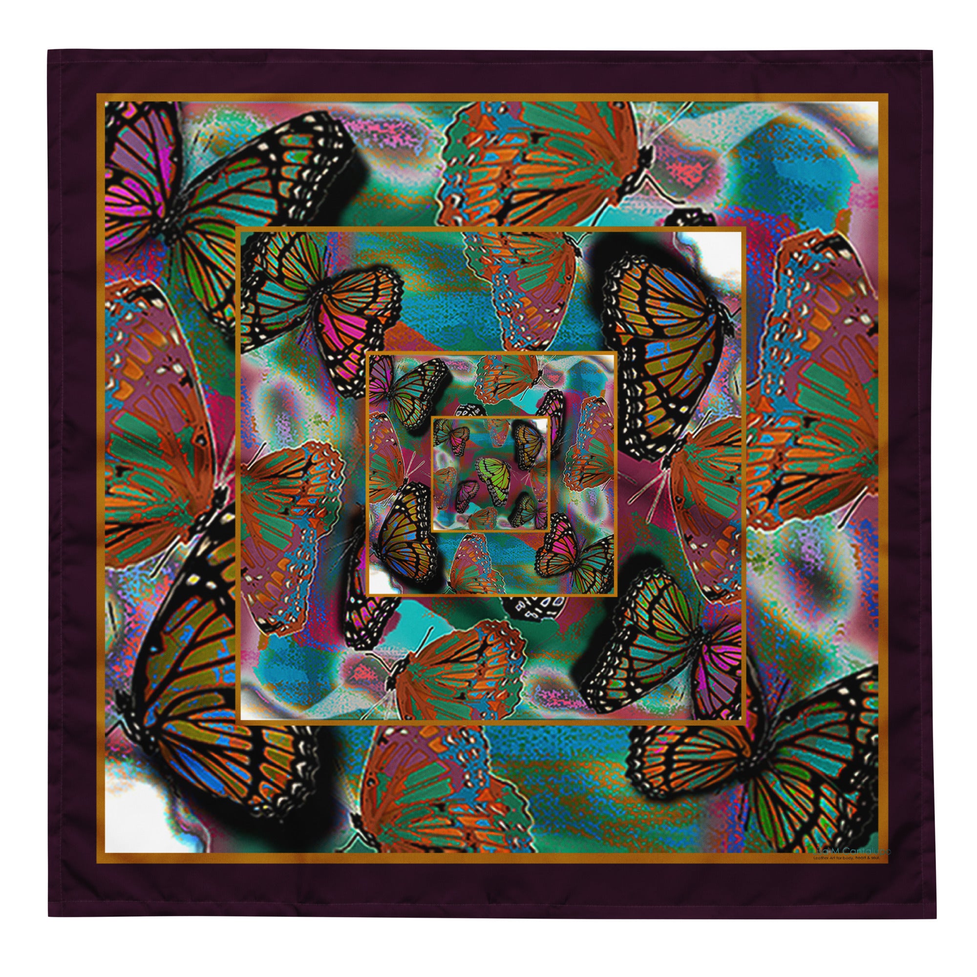 Butterflies Printed Bandana 1