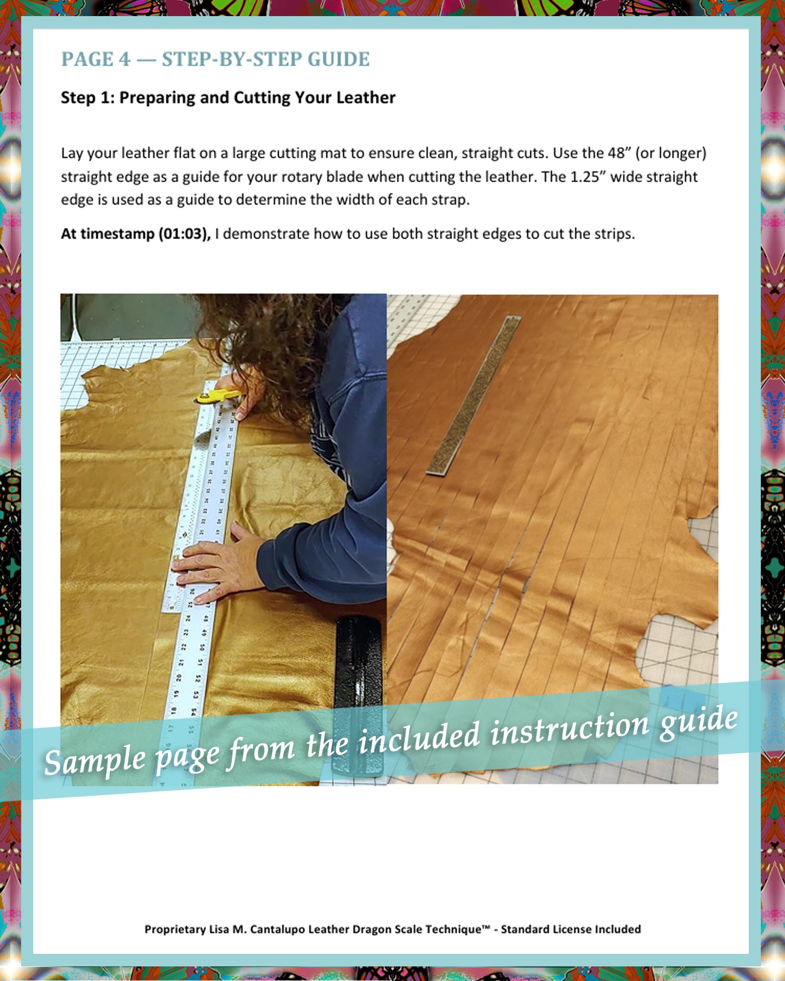 Leather Dragon Scale Tutorial — Downloadable Video + PDF Guide