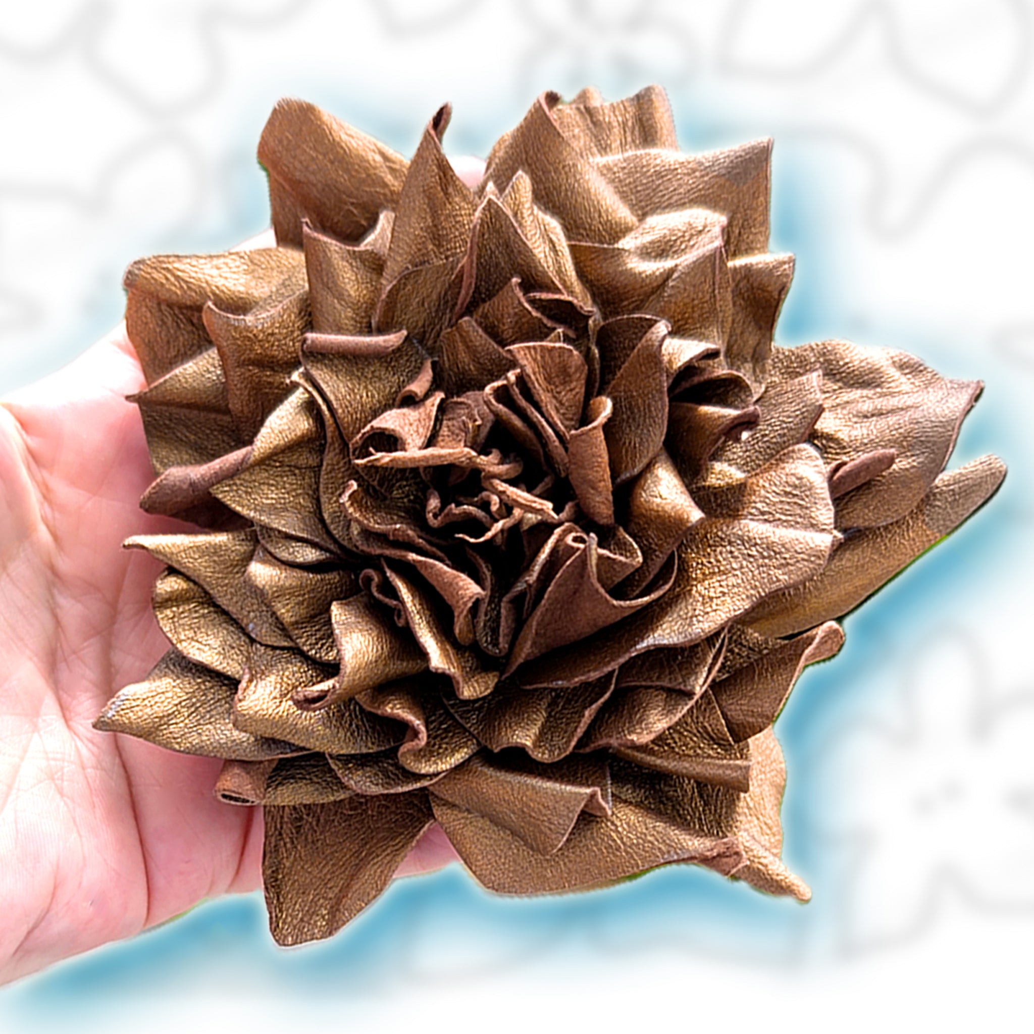 Autumn Rose Leather Flower Templates | Reusable Cardstock Flower Templates