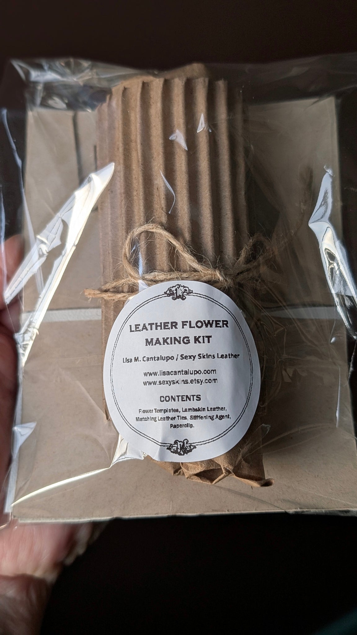 Leather Flower Making Kit ~ Leather Templates Stiffening Agent and More