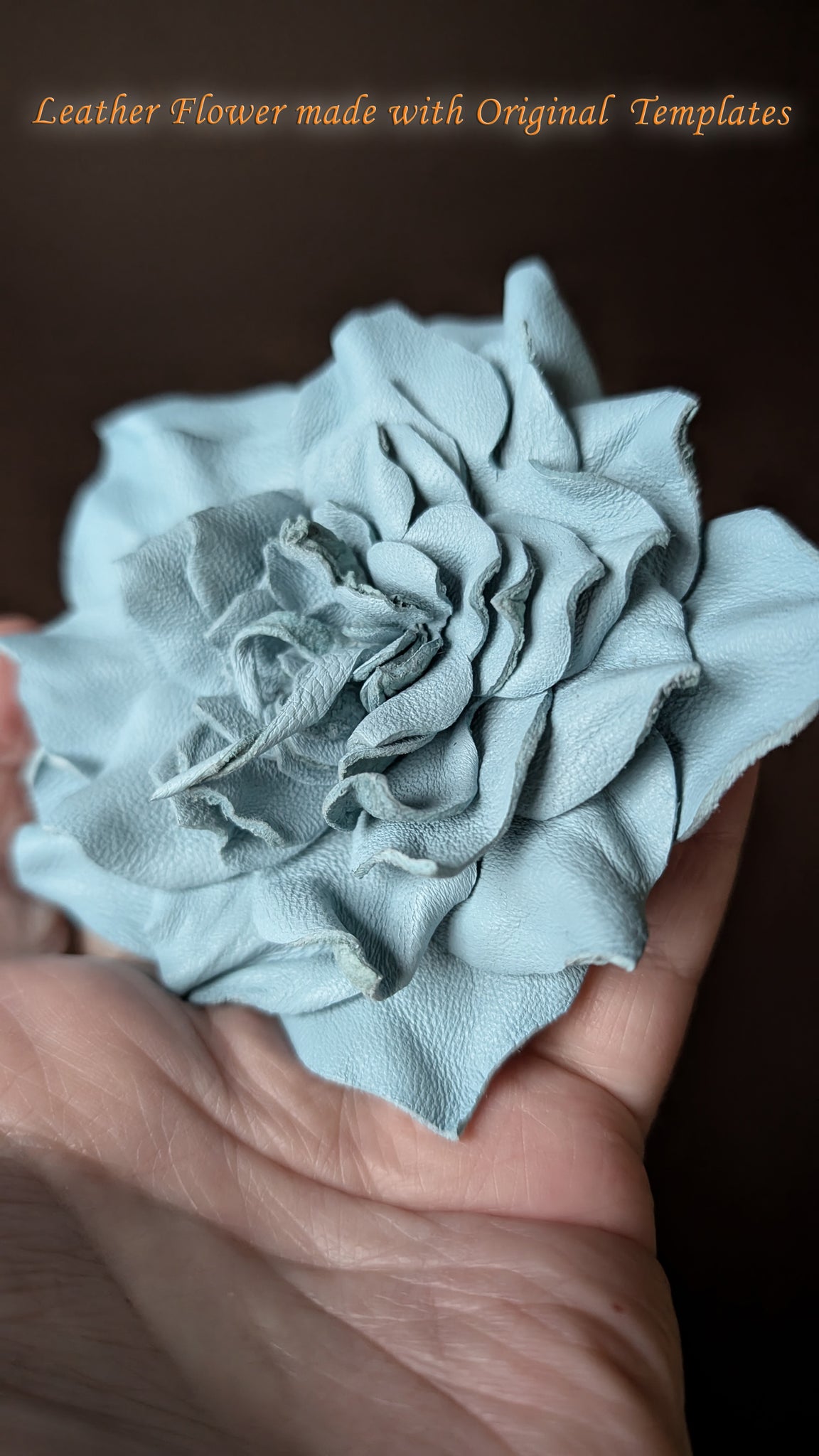 Autumn Rose Leather Flower Templates | Reusable Cardstock Flower Templates
