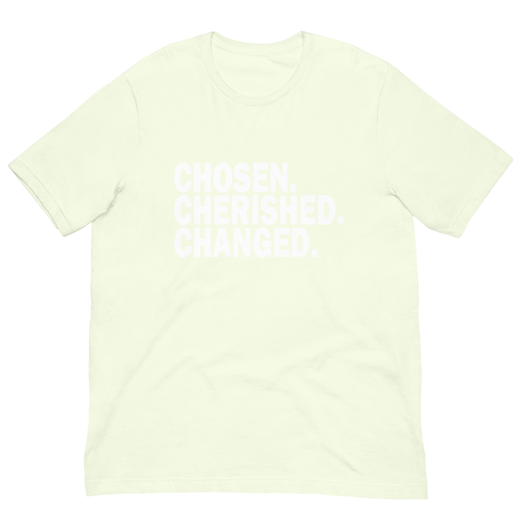 CHOSEN. CHERISHED. CHANGED ~ Unisex Graphic t-shirt