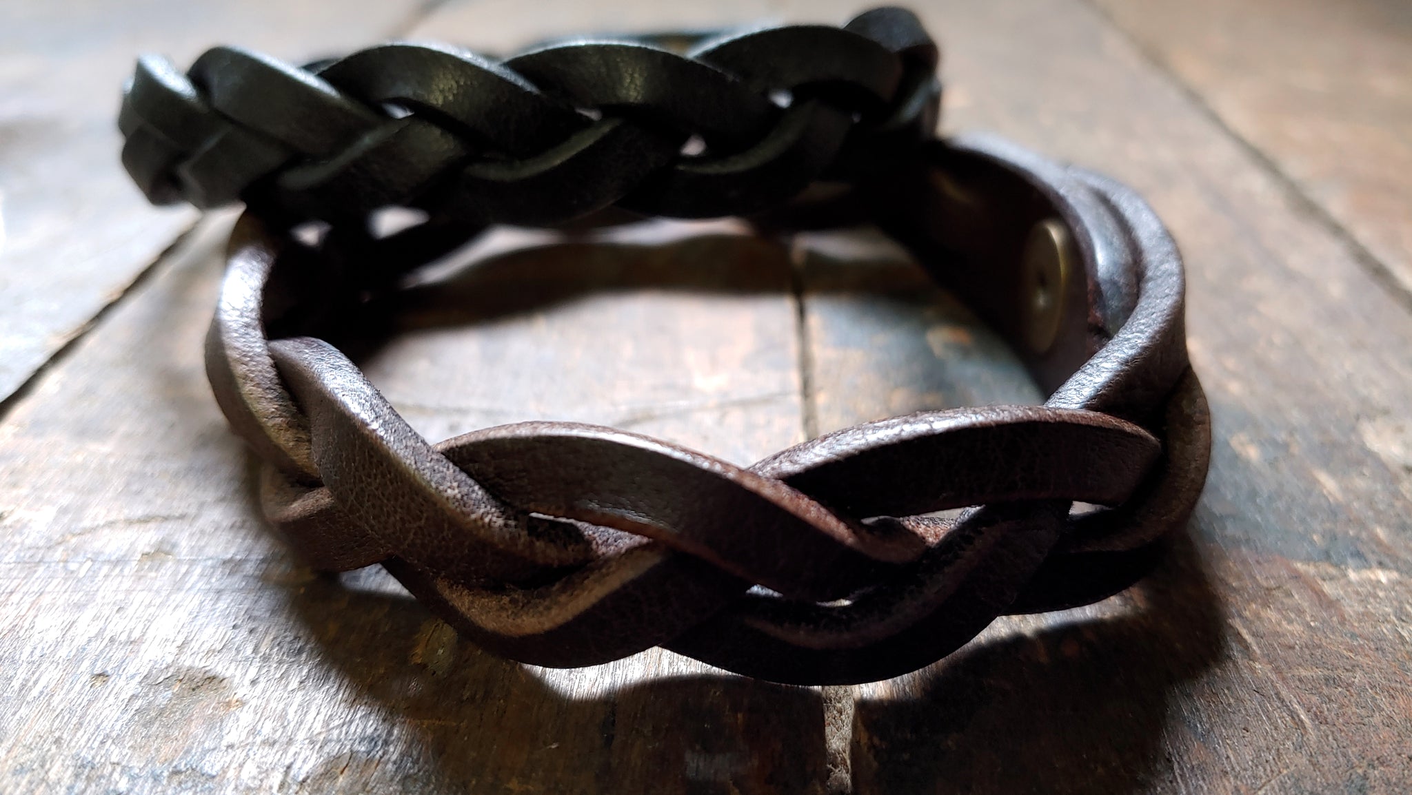 Bo Hand Braided Leather Mystery Bracelet - Trick Braid Bracelet