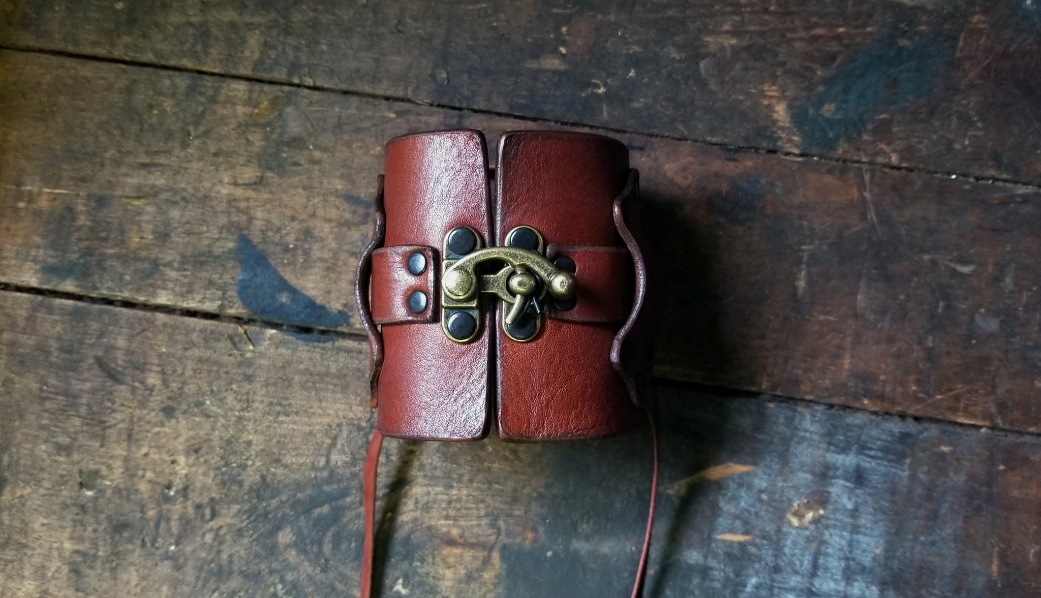 Hook Leather Cuff | Hook & Latch Wide Leather Cuff