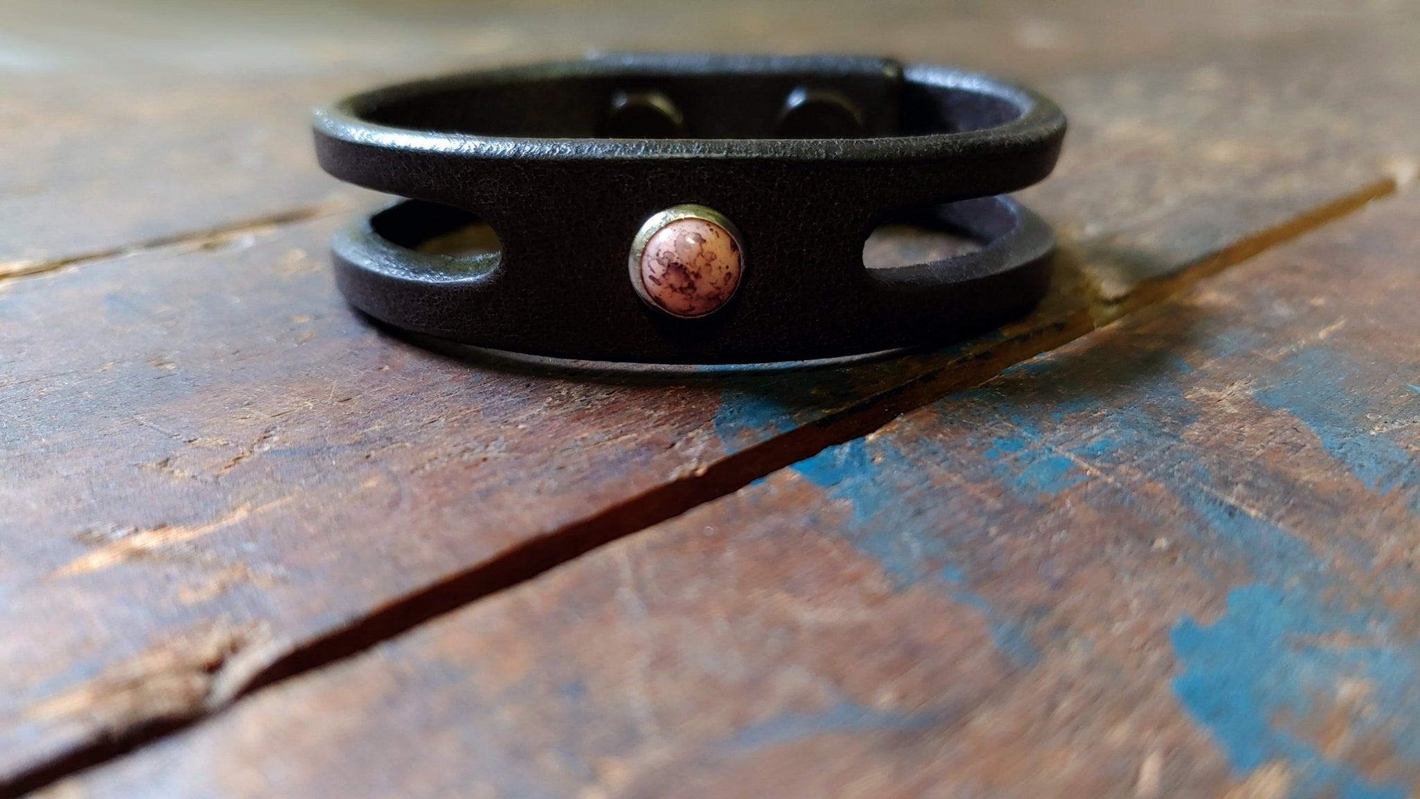 Lil Trinity Coral Leather Bracelet in chocolate brown